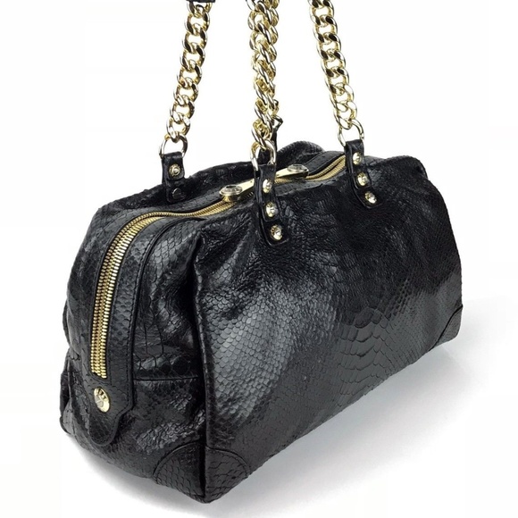 ✨ Henri Bendel Snake Skin Embossed Satchel - Picture 1 of 8